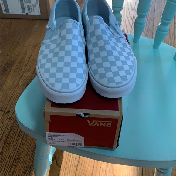 vans asher baby blue